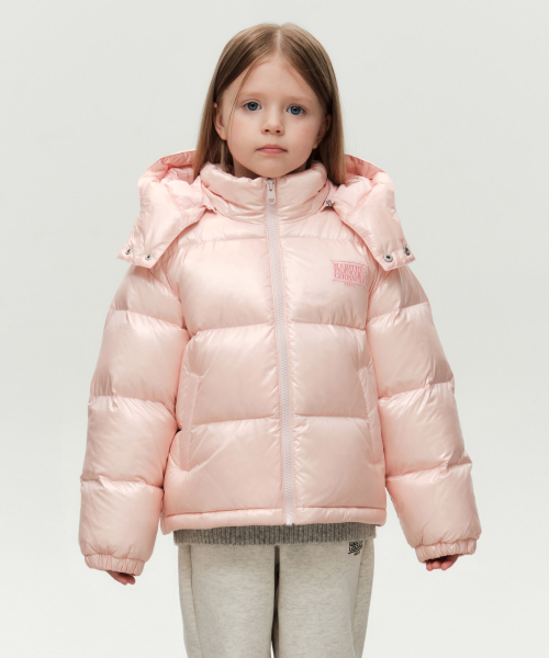 KIDS GLOSSY DOWN JACKET light pink