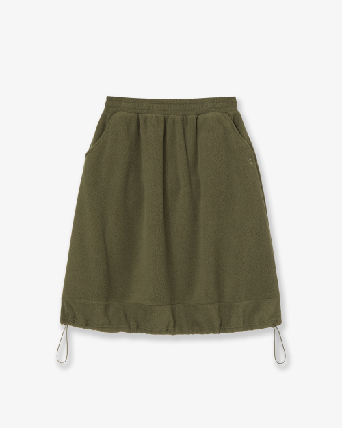 BALLOON FLEECE SKIRT [OLIVE]