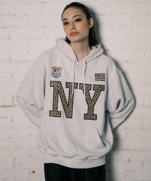 NY APLIQUE худи HEATHER GREY