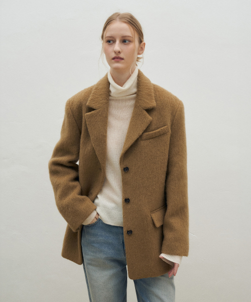 Alpaca Belted Jacket[LMBFWI25JK104]-Mocamus