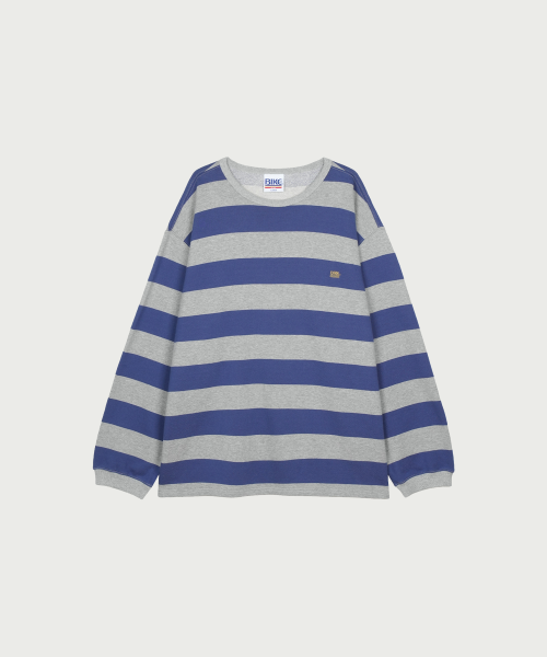 Круглый вырез в полоску Border Stripe Blue