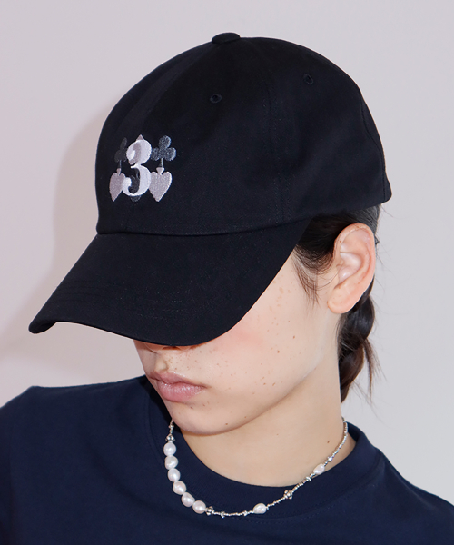 Tri / Triple Logo ball cap / Black