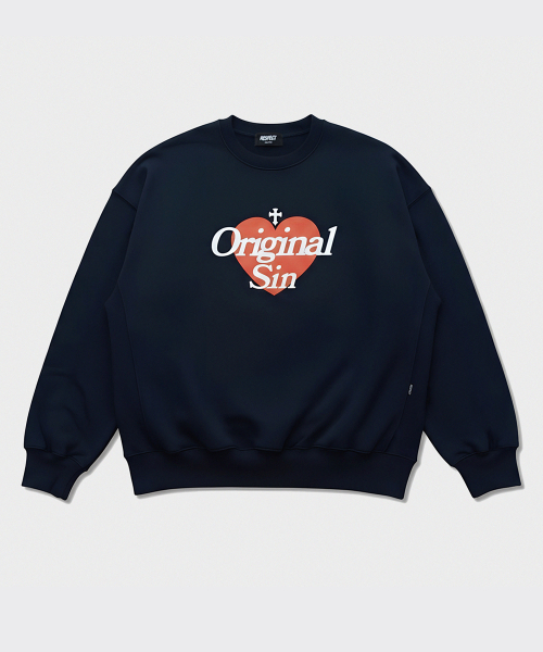 Original Sin crop crewneck (navy)