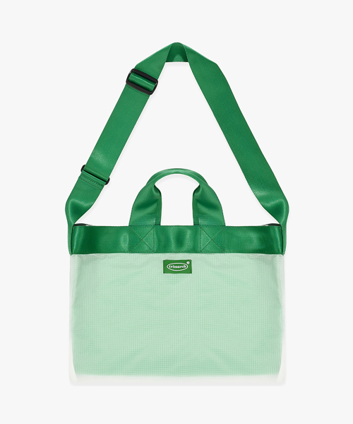 Tri / Sheer Layered cross bag / Green