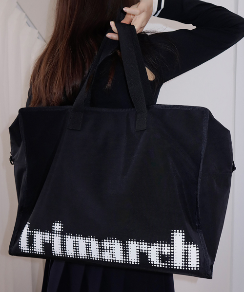 Tri / Nylon Travel boston L bag / Black
