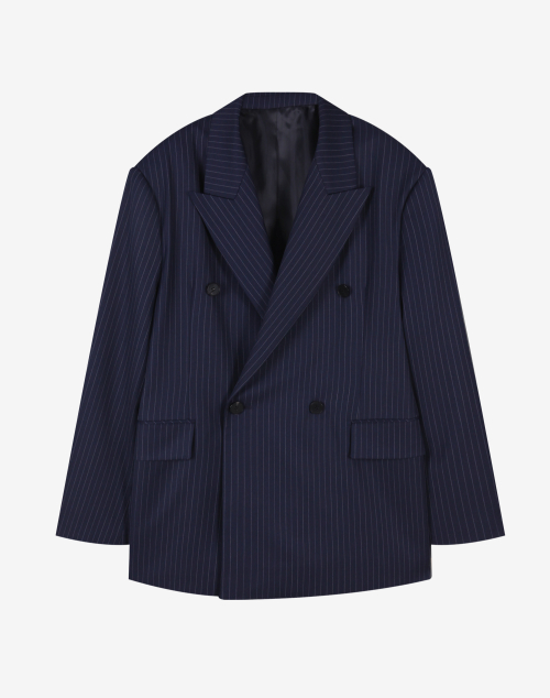 Maren Double-Breasted Блейзер [Navy Stripe]
