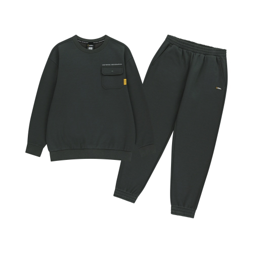 K254UPB910 맨투맨 상하 SET (기모) D/GREY
