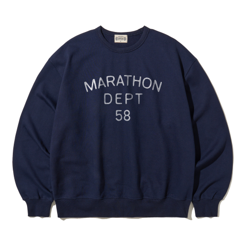 Marathon Dept 58 Винтажный Navy Heavyweight Свитшот