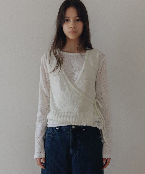 Grace обёртка bustier knit (cream)