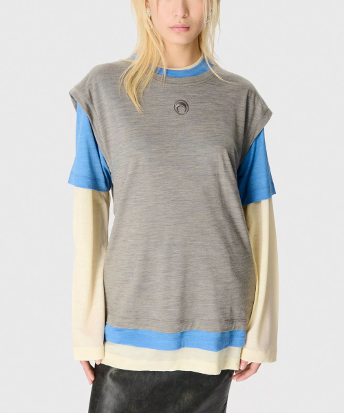 (U) Набор из 3 шерстяных футболок Merino Jersey Yellow/Blue/Grey