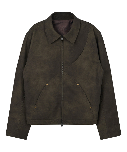 Куртка из экокожи Wave - Khaki