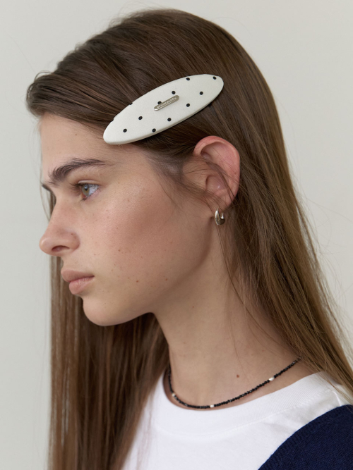 러브미몬스터() Dot Oval Hair Pin_2COL (L253MHA030) 상품 이미지