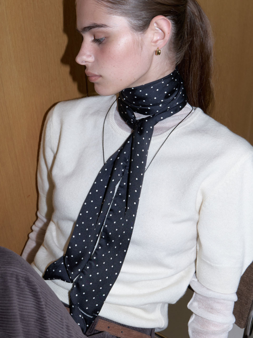 러브미몬스터() Dot Satin Long Scarf_2COL (L253MSF010) 상품 이미지