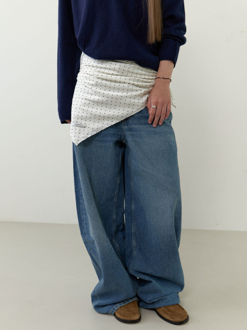 러브미몬스터() Dot Satin Big Scarf_2COL (L253MSF030) 상품 이미지