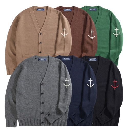 Коллекция кардиганов с V-вырезом из шерсти Super Fine Merino