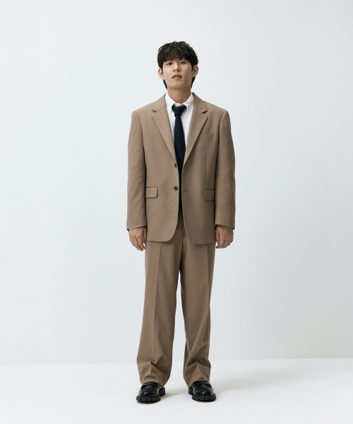 Базовый пиджак semi-over Beige MMFFMSJ-102BE