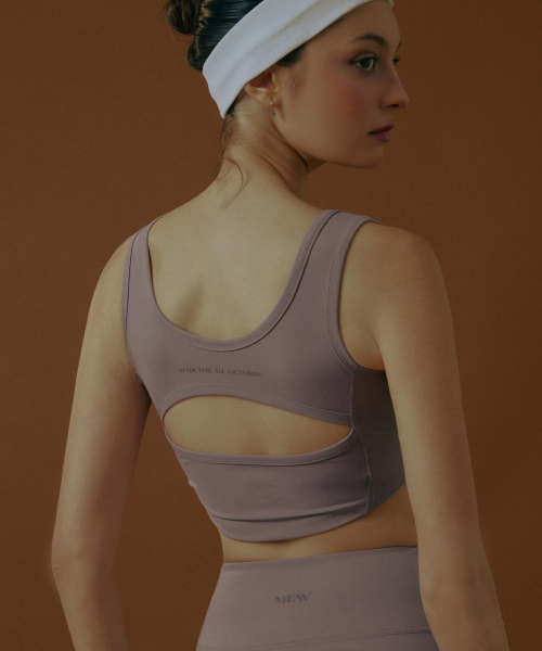 Nude Flow Backless Бра-топ Dusty Lavender