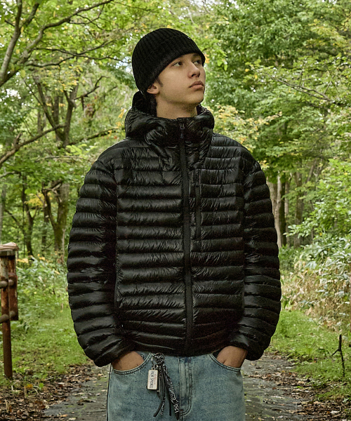 Silent Sheer Hood Лёгкий пуховик MPJ112 [Black]
