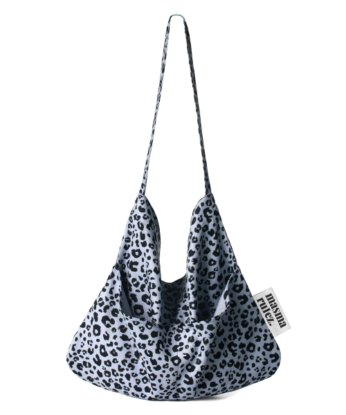 Rabbit eco bag_Grand leopard Mauve Blue