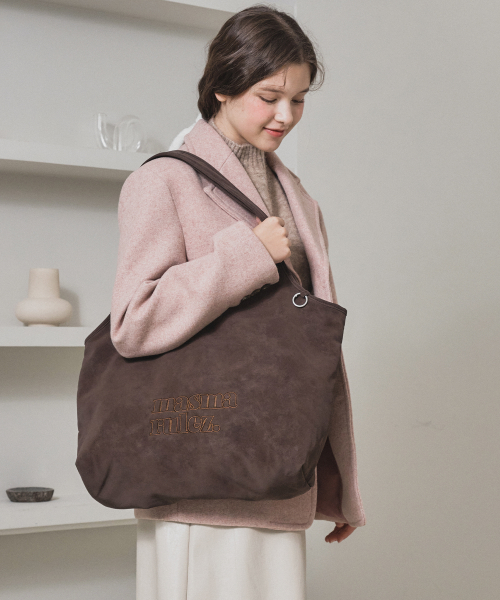 마스마룰즈() Loose fit big shoulder bag_Vintage mocha brown 상품 이미지