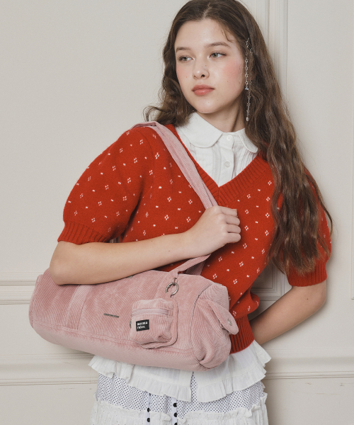 마스마룰즈() [파우치세트]Tubby roll bag_Corduroy Indy pink 상품 이미지