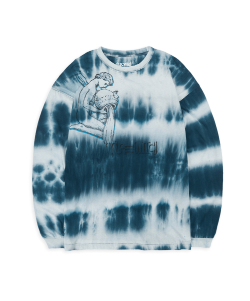 oversized longsleeve t-shirts in Faded Blue
