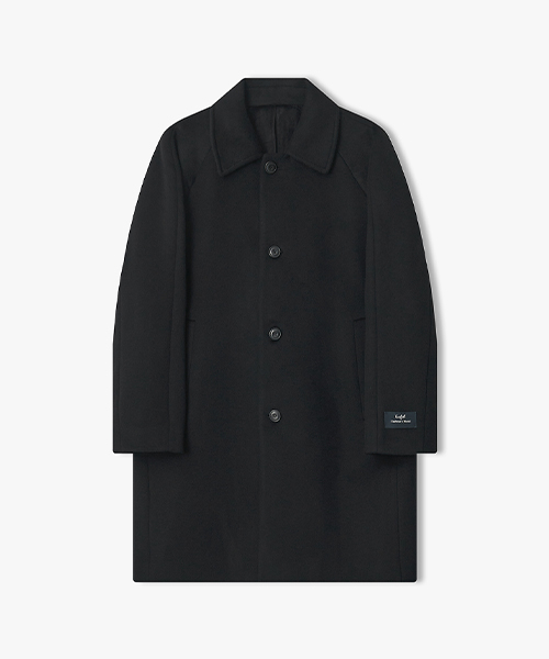 LLW21641 Black Cashmere Blend Business Mac Пальто
