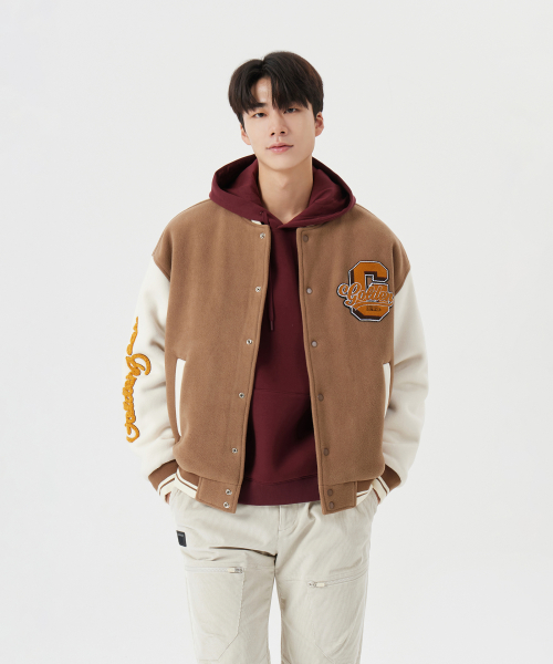 Fleece Varsity Jacket G4UAW25801BEX