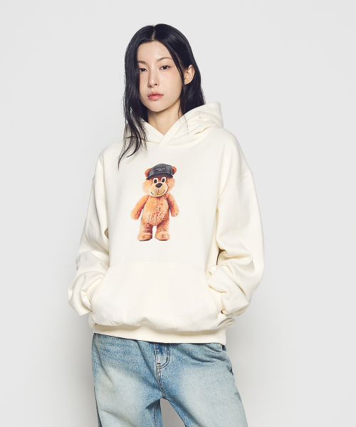 3D STAND AC BEAR NAPPING HOODIE (4COLOR)