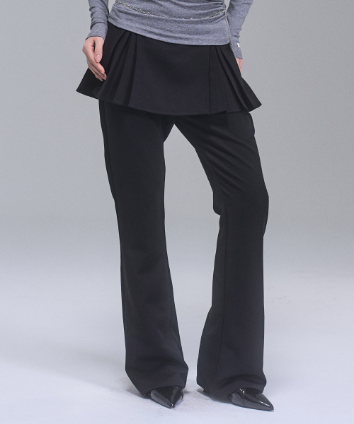 Dallin Layered Bootcut Брюки [Black]