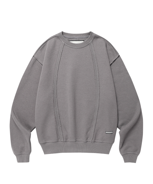 CUT-OFF LINE SWEATSHIRTS DEEP GREY