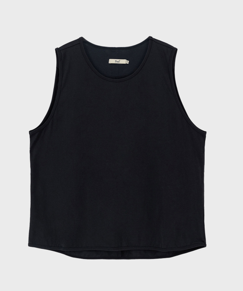 BLACK SLEEVELESS TOP