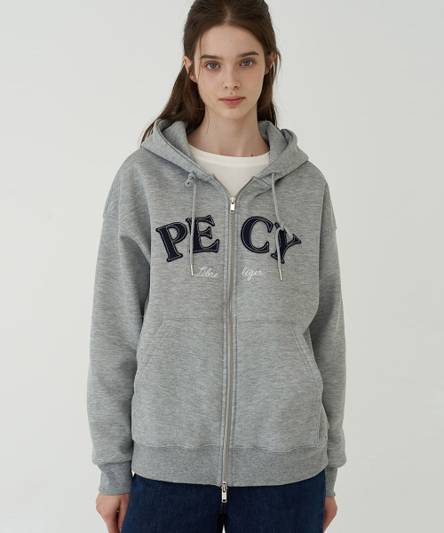 PECY худи на молнии - Grey