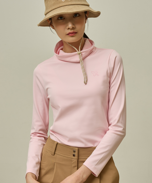 Soft Touch Fleece Водолазка Футболка женская - Light Pink