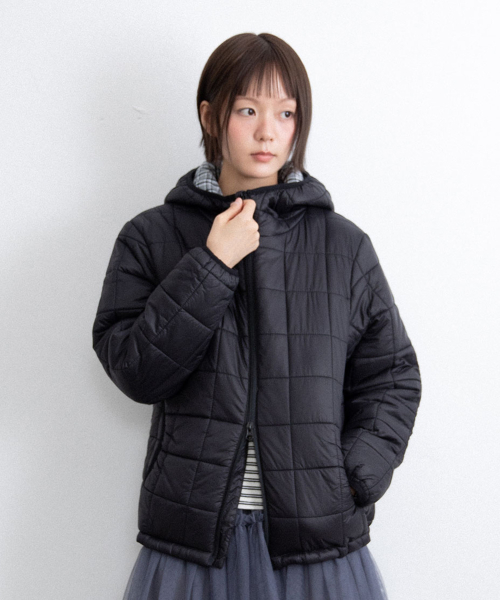 IK HOOD PADDING JACKET_BLACK(IK2FWMB900A)