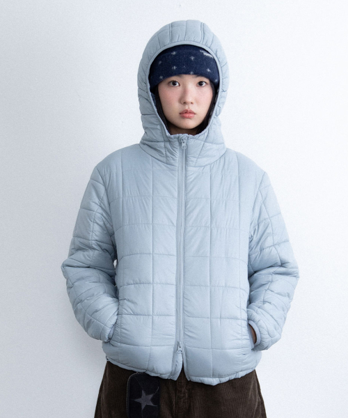 IK HOOD PADDING JACKET_LIGHT BLUE(IK2FWMB900A)