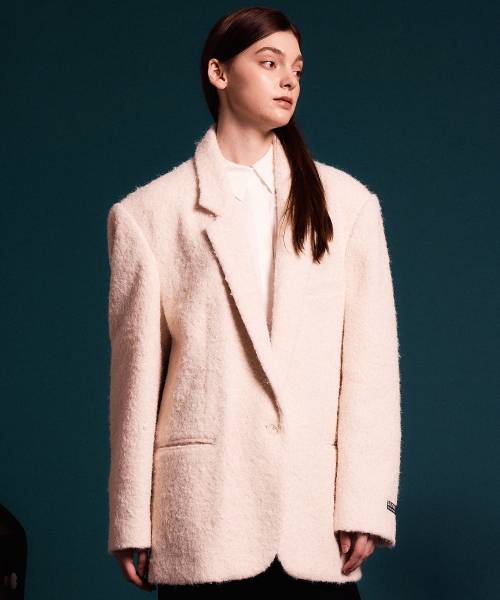 Blend Fur Drop-Shoulder Блейзер
