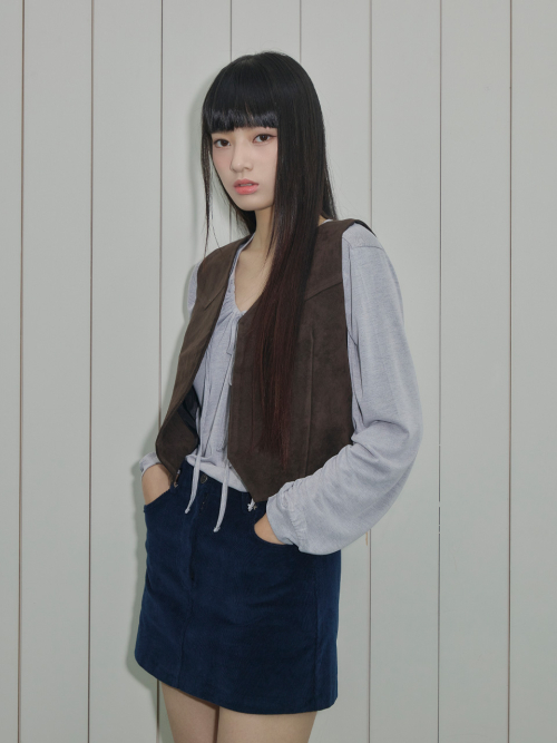 Shirring String Майка (Grey)