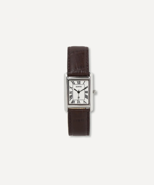 WIDE CLASSIC SQUARE WATCH (SILVER)