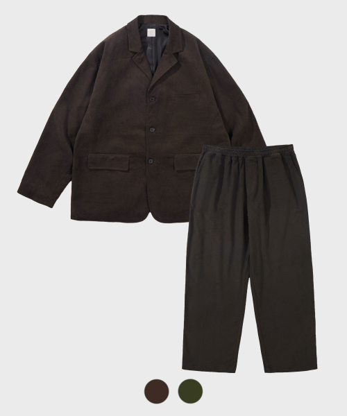 Вельветовый костюм office casual, 2Color