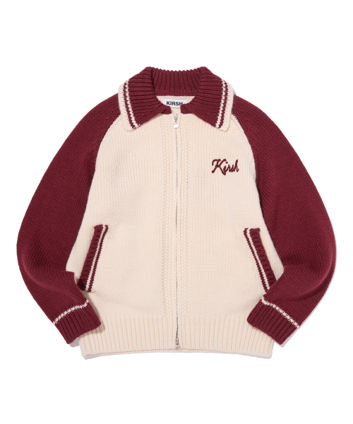 Cowichan Loose Fit Вязаная зипка [Dark Red]