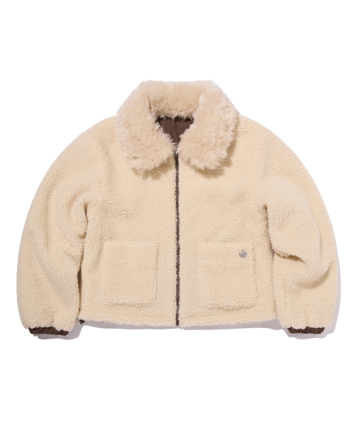Двусторонняя куртка из искусственного меха [Brown]