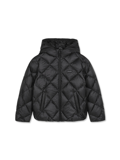 여아 큐브라이트 다운 경량패딩 (BLACK)