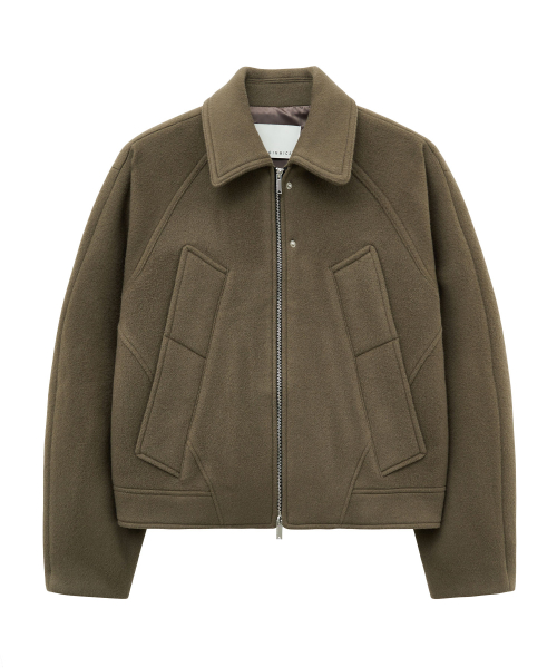RAGLAN шерсть BLOUSON (MOCHA)