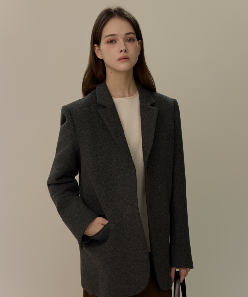 классические шерсть Twill Jacket_2Color