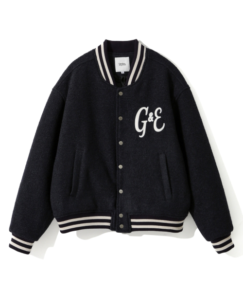 шерсть бюклеé varsity куртка (navy)