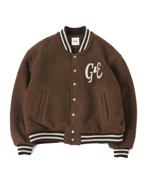 шерсть бюклеé varsity куртка (brown)