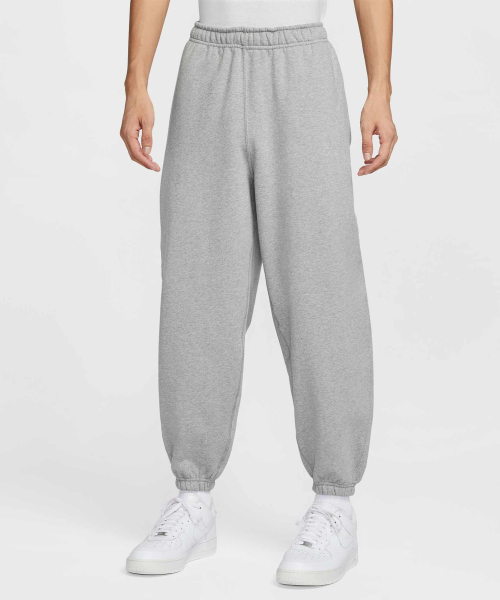Флисовые джоггеры Solo Swoosh M - dark grey heather:light smoke grey:white / HV1089-063