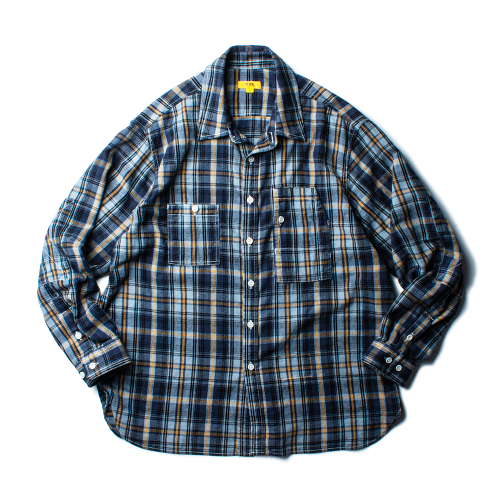 FLANNEL TEDDY SHIRT [NAVY BLUE]