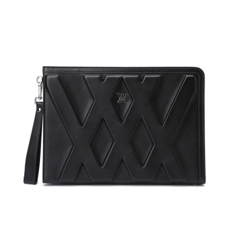 UNI LOGO INTAGLIO CLUTCH_BK